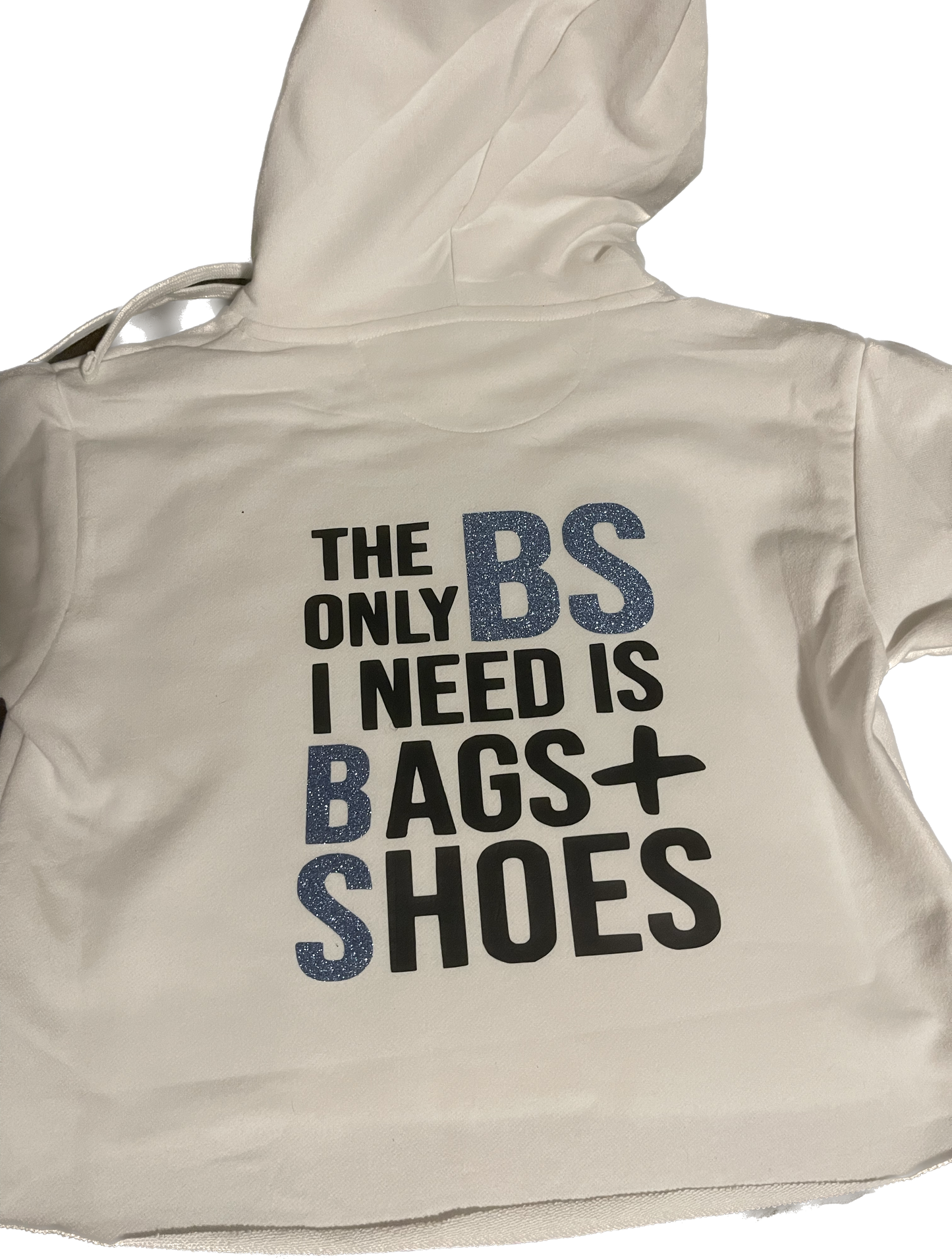 Women’s Bag and Shoes Crop Top Hoodie